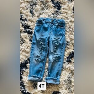 Classic Distressed Kids Denim Jeans